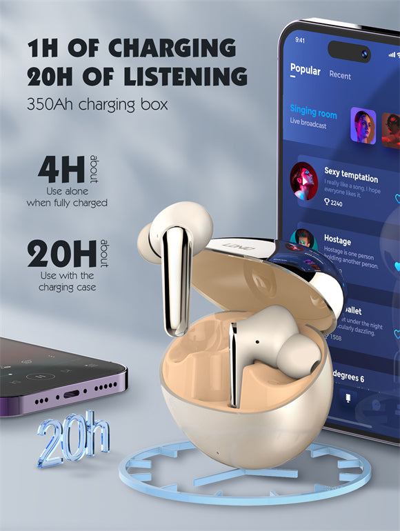 Wireless Stereo BT Earbud in-ear Earphone T01