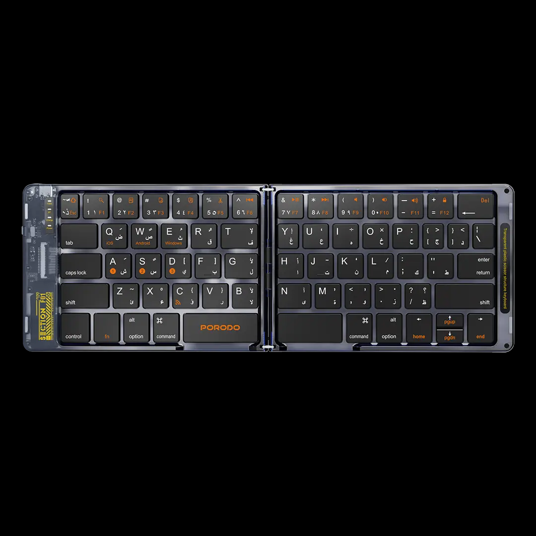 Porodo Crystal Shell Wireless Keyboard