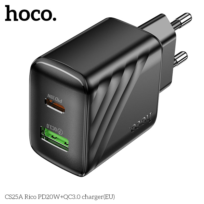 Charger Hoco CS25A, With cable (iphone)