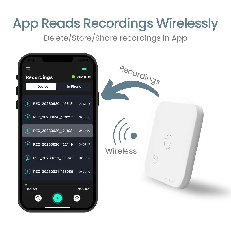 FOCASE Magnetic Call Recorder