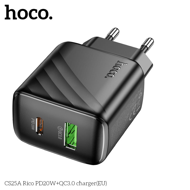 Charger Hoco CS25A, With cable (iphone)