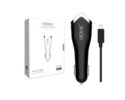 VIDVIE CC501 USB Car Charger (Black)