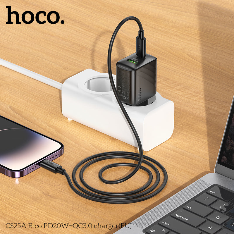Charger Hoco CS25A, With cable (iphone)