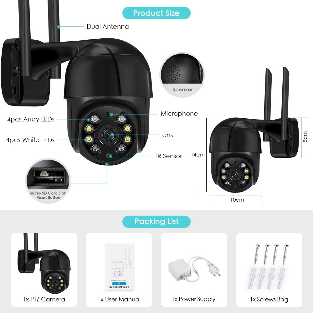 T88 ICSEE Outdoor 3MP UHD PTZ
