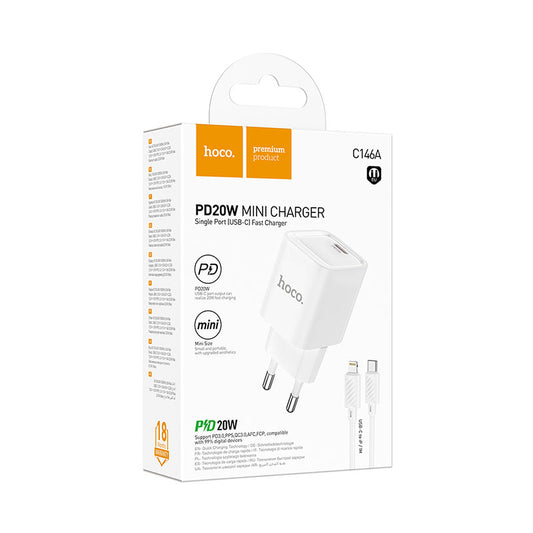 HOCO C146A Charm single port PD20W (iphone)