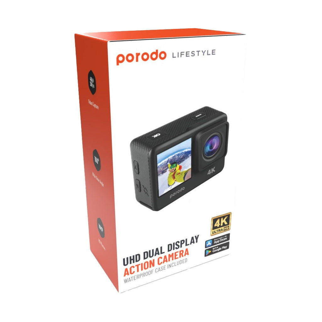 Porodo UHD 4k 16MP Action Camera